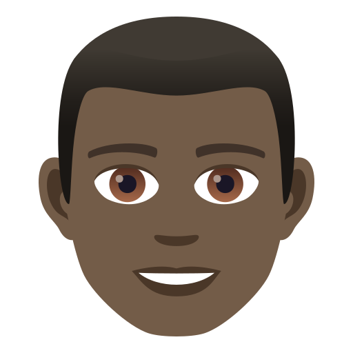 Man: Dark Skin Tone, the previous design