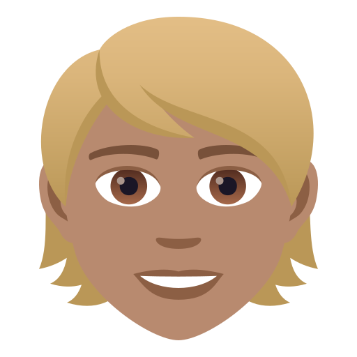 Person: Medium Skin Tone, Blond Hair, the previous design