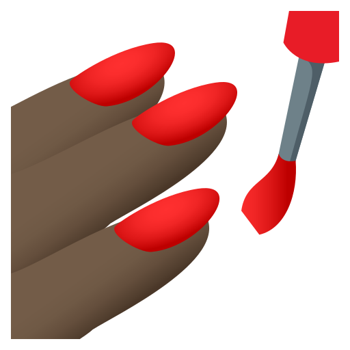 Nail Polish: Dark Skin Tone, the previous design