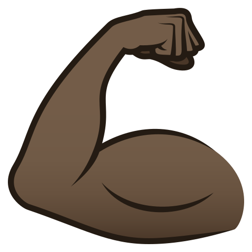 Flexed Biceps: Dark Skin Tone, the previous design