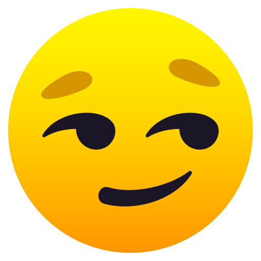 Faccina Con Sorrisetto as drawn by JoyPixels in 6.6