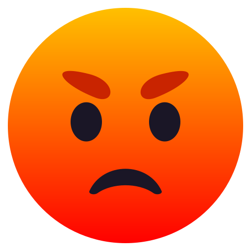 Enraged Face as drawn by JoyPixels in 6.6