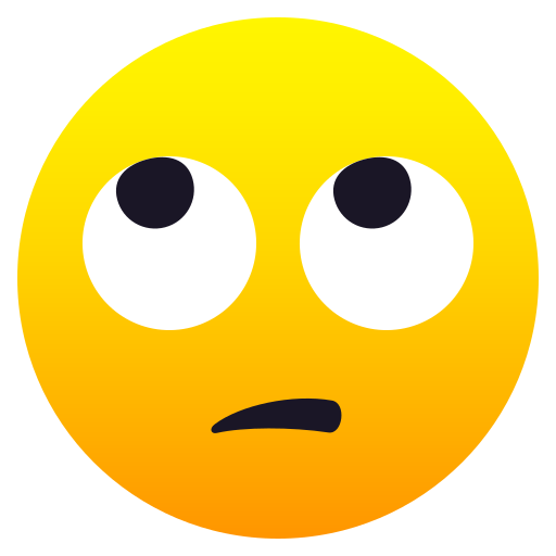 Face with Rolling Eyes as drawn by JoyPixels in 6.6