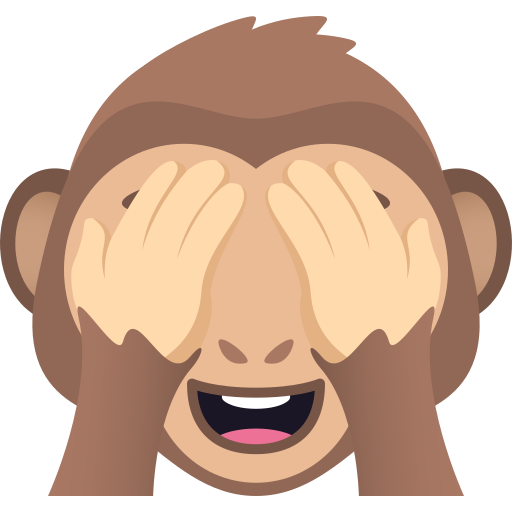 See-No-Evil Monkey as drawn by JoyPixels in 6.6
