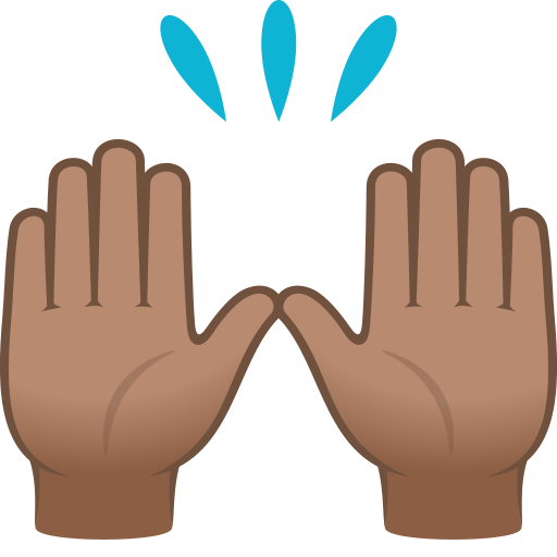Raising Hands: Medium Skin Tone, the previous design