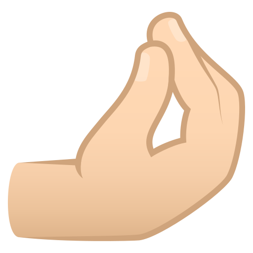 Pinched Fingers: Light Skin Tone, the previous design