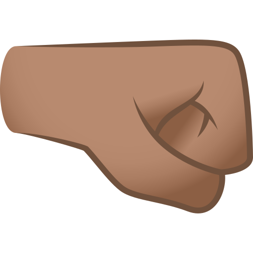 Right-Facing Fist: Medium Skin Tone, the previous design