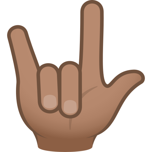 Love-You Gesture: Medium Skin Tone, the previous design