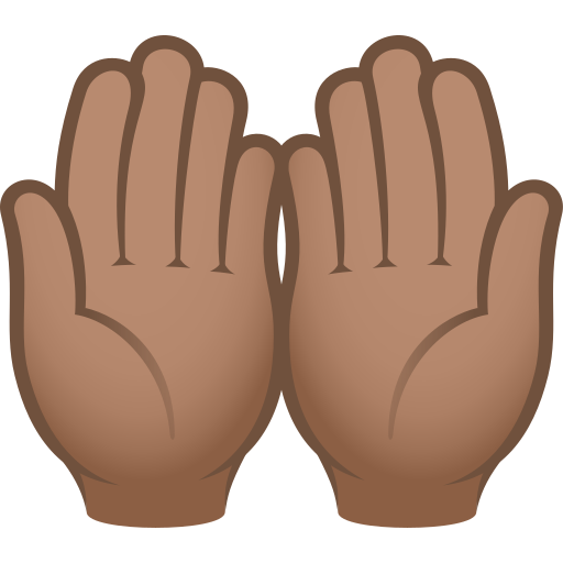 Palms up Together: Medium Skin Tone, the previous design