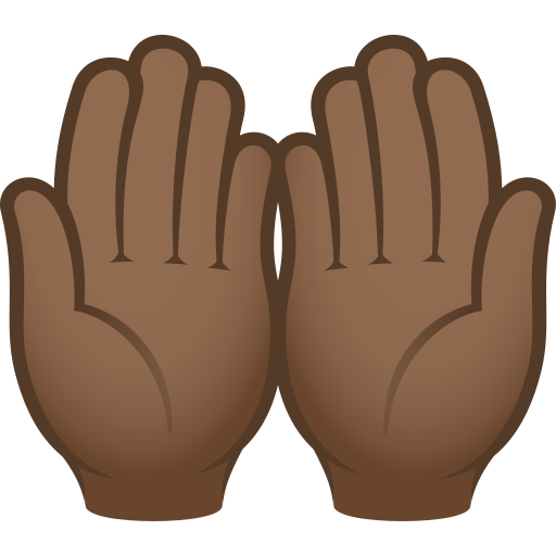 Palms up Together: Medium-Dark Skin Tone, the previous design