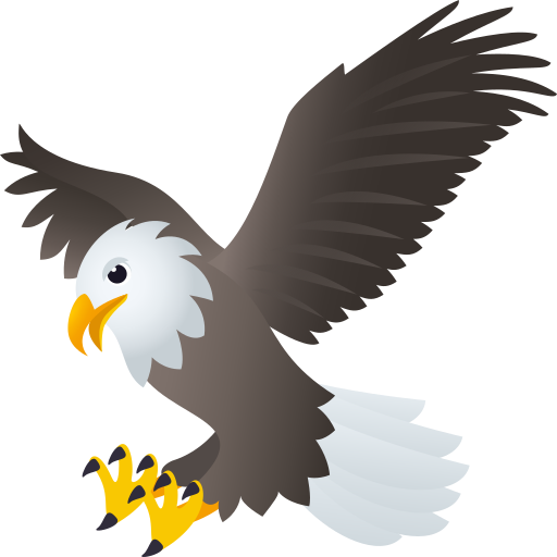 Eagle as drawn by JoyPixels in 6.6