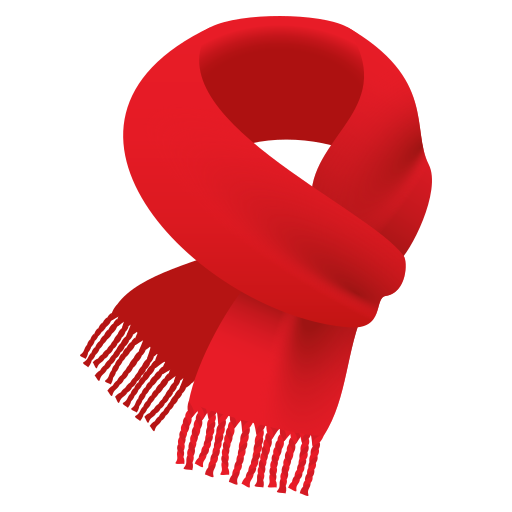 Scarf as drawn by JoyPixels in 6.6
