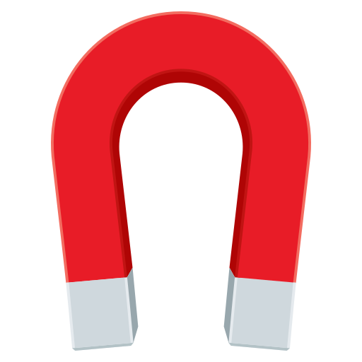 Magnet as drawn by JoyPixels in 6.6