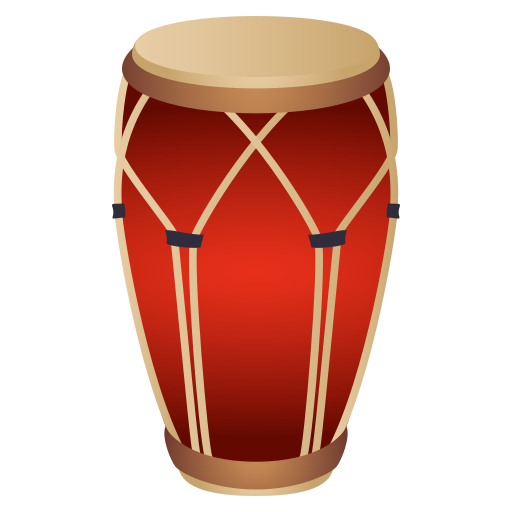 Long Drum as drawn by JoyPixels in 6.6