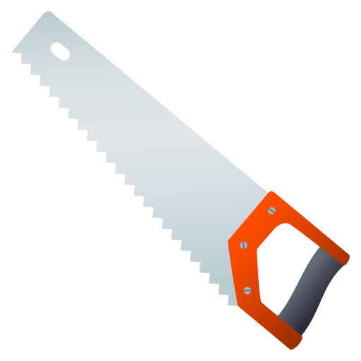 Carpentry Saw as drawn by JoyPixels in 6.6