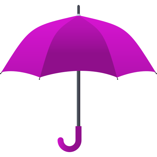 Umbrella as drawn by JoyPixels in 6.6