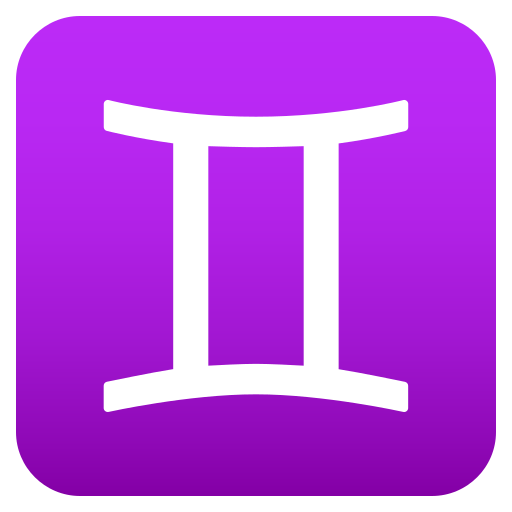 Gemini as drawn by JoyPixels in 6.6