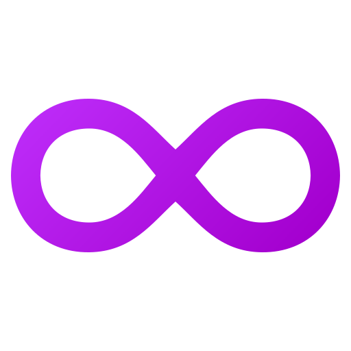 Infinity as drawn by JoyPixels in 6.6