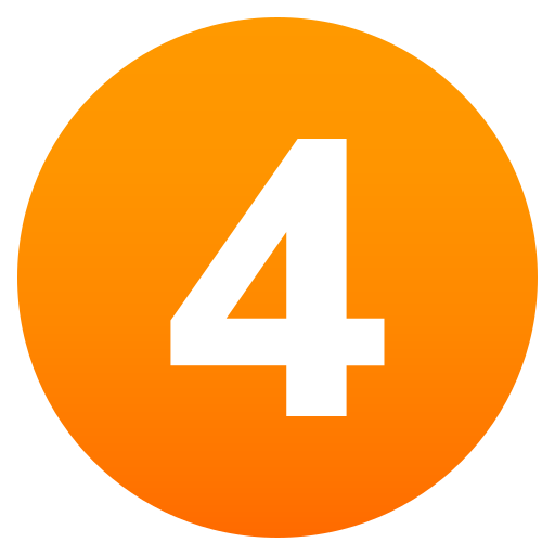 Digit Four as drawn by JoyPixels in 6.6