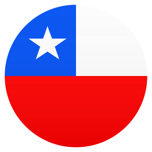 Flag: Chile as drawn by JoyPixels in 7.0