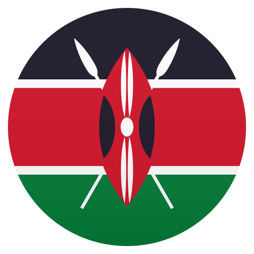 Flag: Kenya as drawn by JoyPixels in 7.0