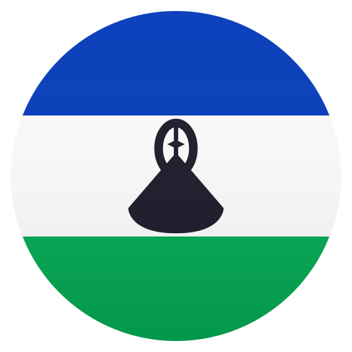 Flag: Lesotho as drawn by JoyPixels in 7.0