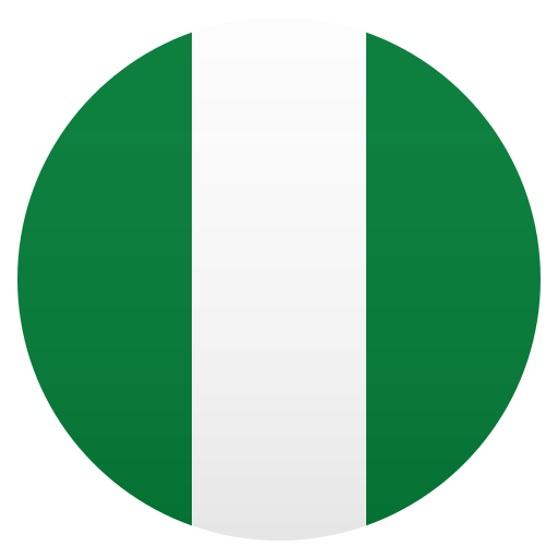 Flag: Nigeria as drawn by JoyPixels in 7.0