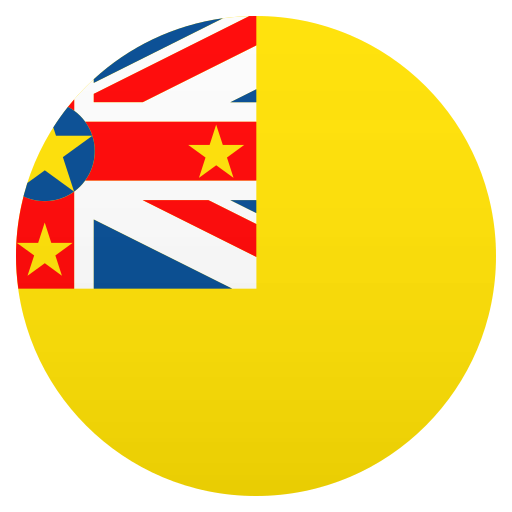 Flag: Niue as drawn by JoyPixels in 7.0