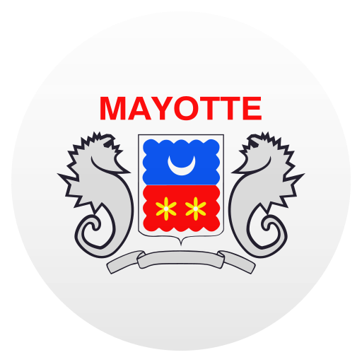 Flag: Mayotte as drawn by JoyPixels in 7.0