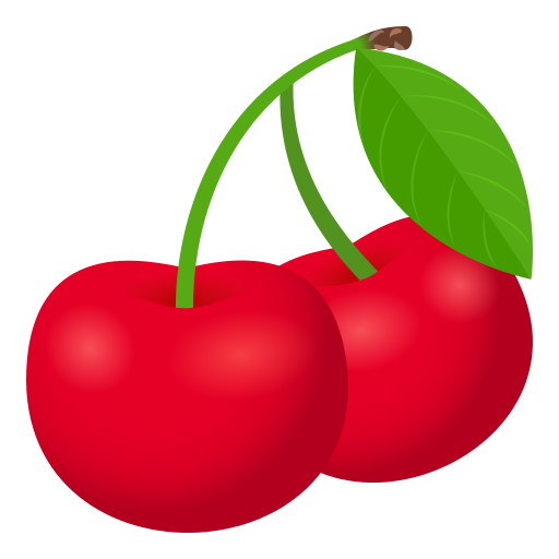 Cherries as drawn by JoyPixels in 7.0