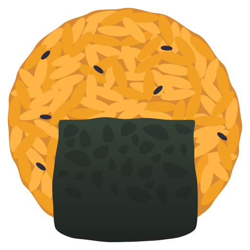 Rice Cracker as drawn by JoyPixels in 7.0