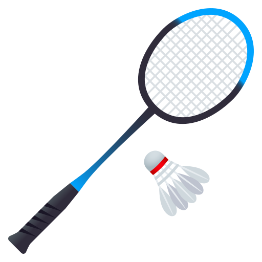 Badminton as drawn by JoyPixels in 7.0