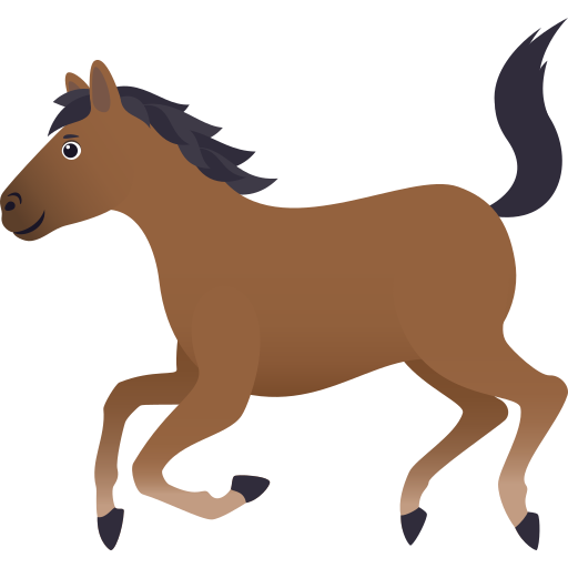 Cavallo as drawn by JoyPixels in 7.0