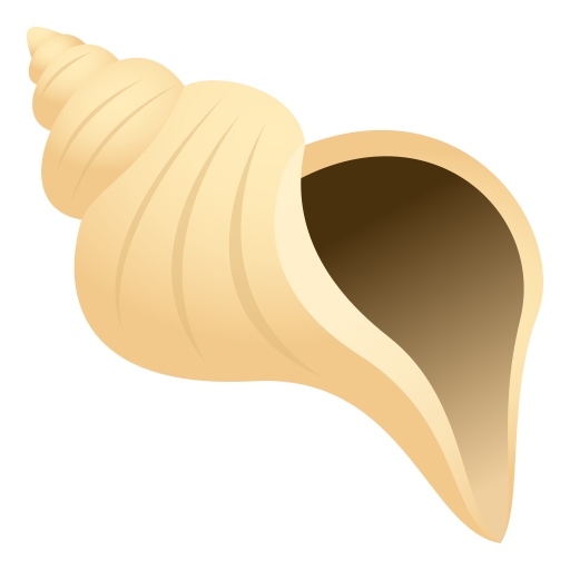 Spiral Shell as drawn by JoyPixels in 7.0