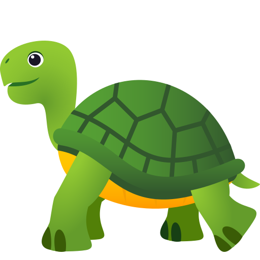 Tartaruga as drawn by JoyPixels in 7.0