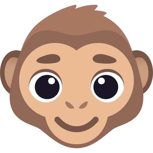 Monkey Face as drawn by JoyPixels in 7.0