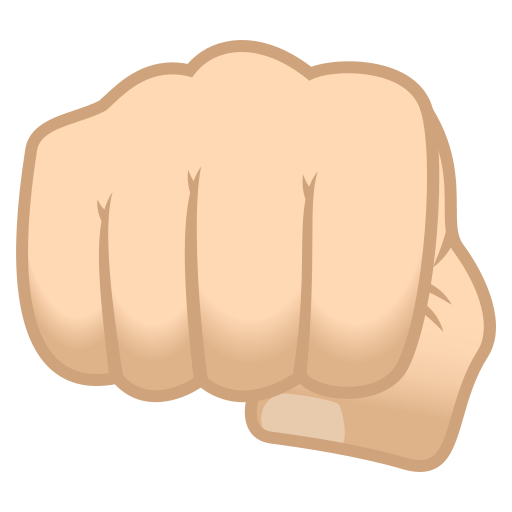 Oncoming Fist: Light Skin Tone, the design in this release