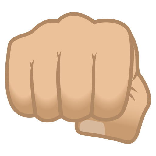 Oncoming Fist: Medium-Light Skin Tone, the design in this release