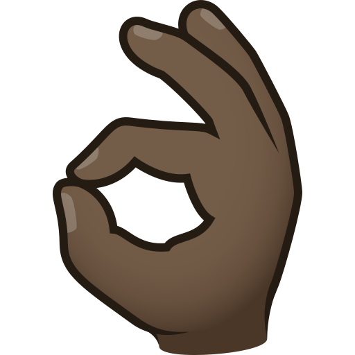 OK Hand: Dark Skin Tone, the design in this release