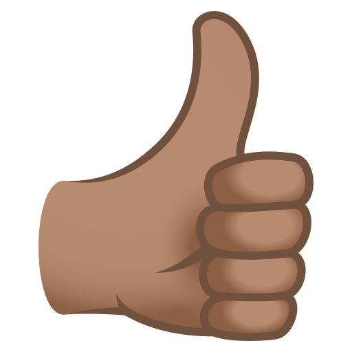 Thumbs up: Medium Skin Tone, the design in this release