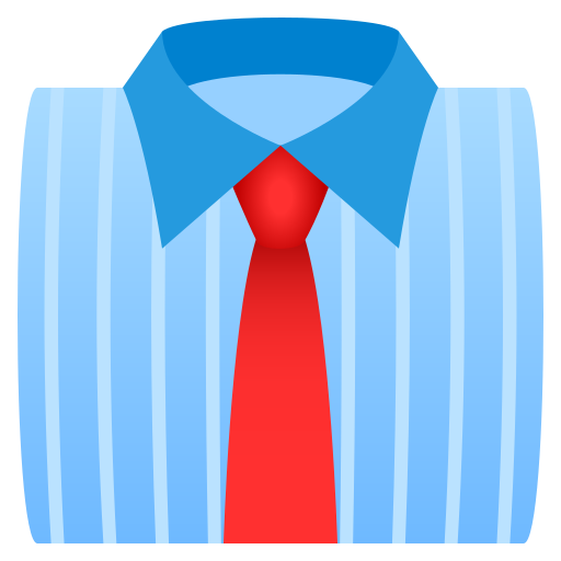 Necktie as drawn by JoyPixels in 7.0