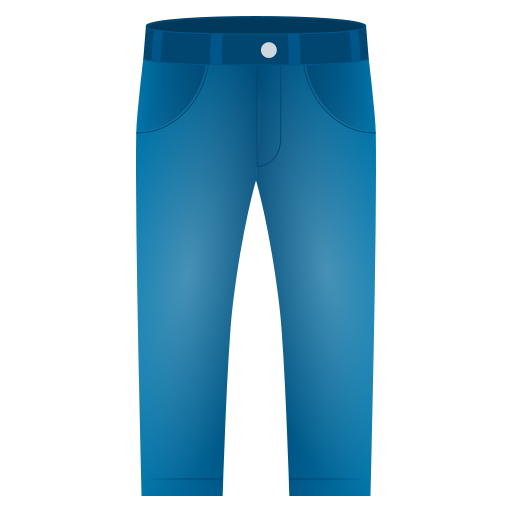 Jeans as drawn by JoyPixels in 7.0