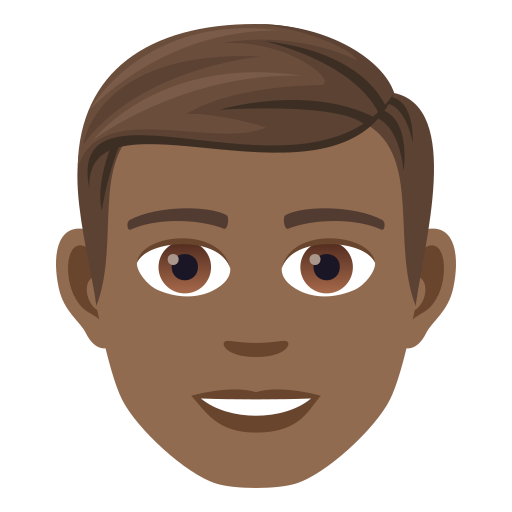 Man: Medium-Dark Skin Tone, the design in this release