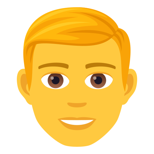 Man as drawn by JoyPixels in 7.0