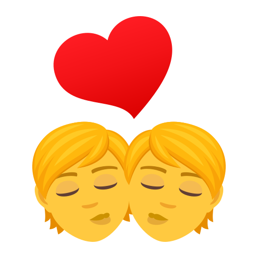 Kiss as drawn by JoyPixels in 7.0