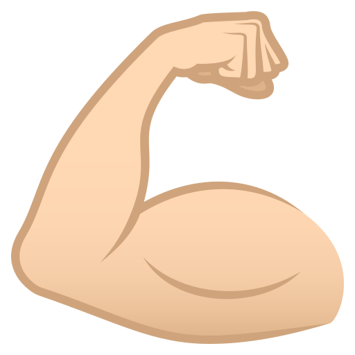 Flexed Biceps: Light Skin Tone, the design in this release