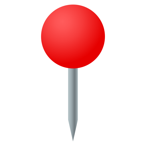 Round Pushpin as drawn by JoyPixels in 7.0