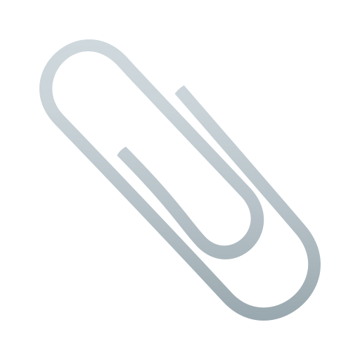 Paperclip as drawn by JoyPixels in 7.0