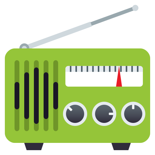 Radio as drawn by JoyPixels in 7.0