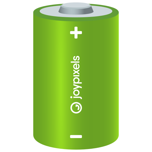 Battery as drawn by JoyPixels in 7.0